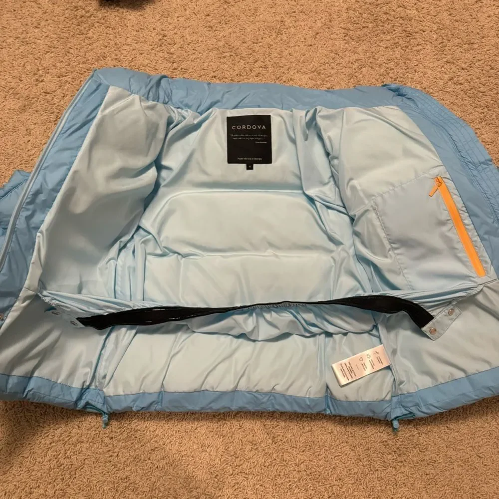 Cordova Celeste Blue Mogul Ski Jacket Puffer NWT size XS X-Small